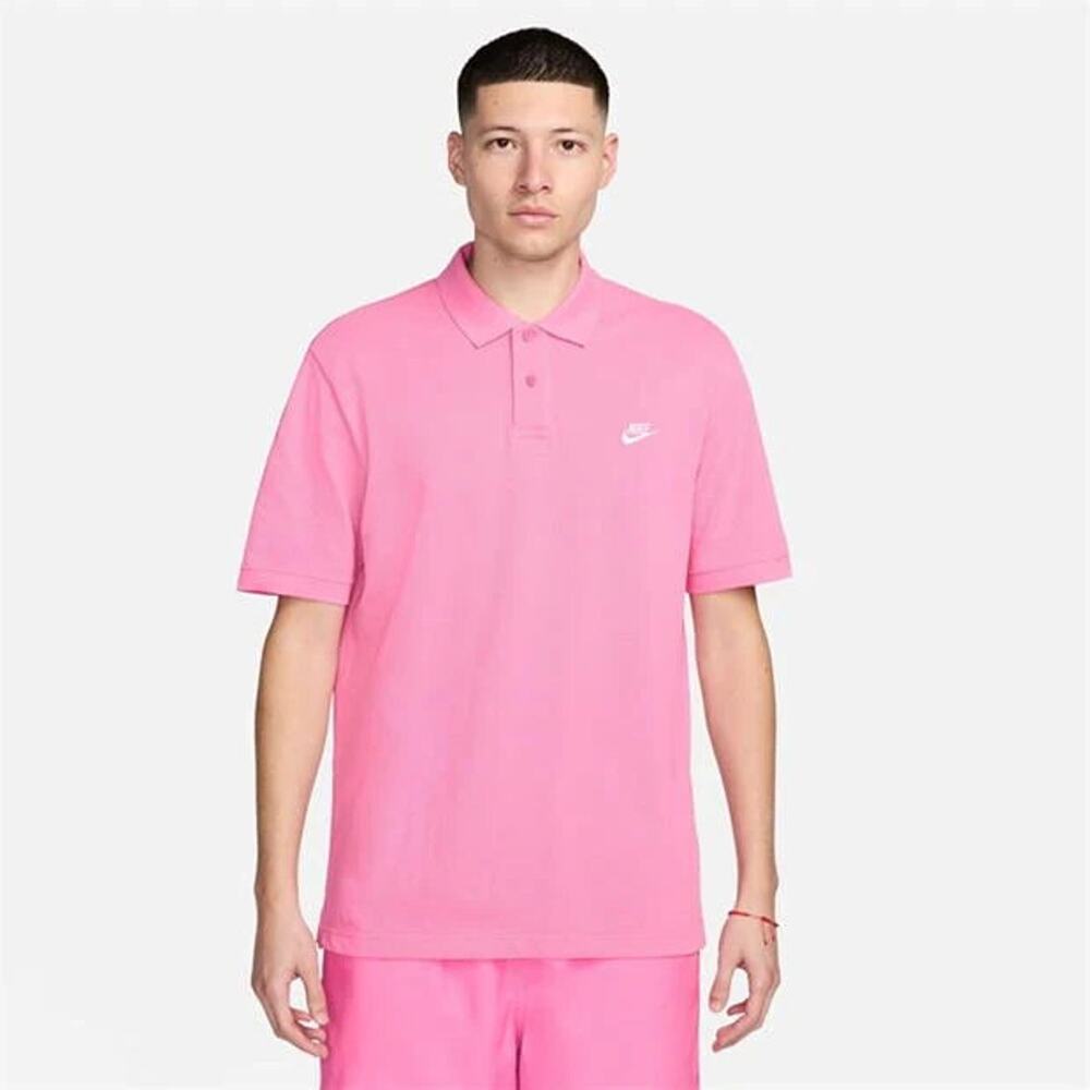 Nike Sportswear Mens M Athletic Pink Short Sleeve Matchup Pique Polo 909746 694